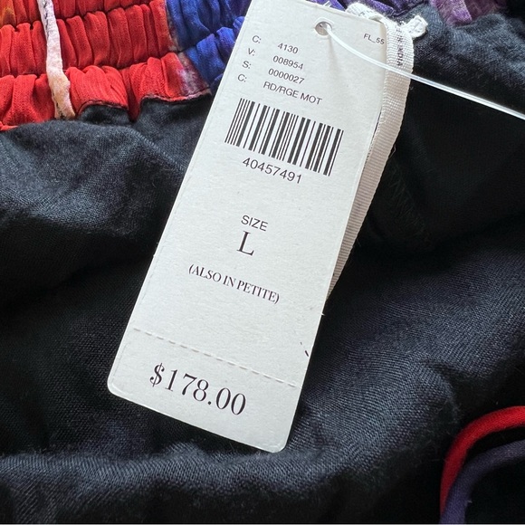 Floreat x Anthropologie Off The Shoulder Watercolor Mini Dress, Size Large - Picture 12 of 14